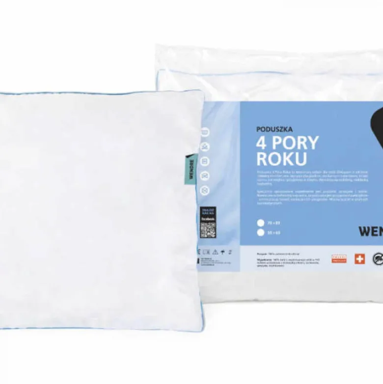 Poduszka do spania 4 pory roku 40x40 cm antyalergiczna wyrób medyczny