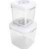 Pojemniki próżniowe na żywność MG Home Clever 650/1350/2500 ml w zestawie z pompką białe