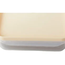 Pojemniki prostokątne lunchbox MG Home Misto z podkładką zestaw 3 sztuki hermetyczne 4400/2200/1000 ml brzoskwiniowe