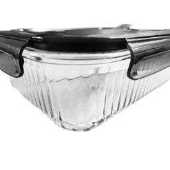 Pojemniki szklane lunchbox GierekHoff Riffle 1500/1000/400 ml żaroodporne szczelne GH 1107