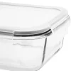 Pojemniki szklane 1040 ml prostokątne lunchbox GierekHoff Corio zestaw 3 sztuki żaroodporne hermetyczne GH 1109