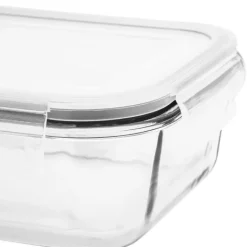 Pojemniki szklane 1040 ml prostokątne lunchbox GierekHoff Corio zestaw 3 sztuki żaroodporne hermetyczne GH 1109