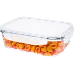 Pojemniki szklane 1040 ml prostokątne lunchbox GierekHoff Corio zestaw 3 sztuki żaroodporne hermetyczne GH 1109