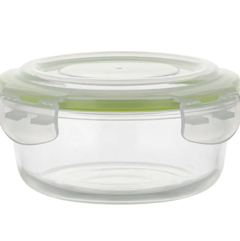 Pojemniki szklane okrągłe lunchbox Florina Frigo zestaw 3 sztuki żaroodporne hermetyczne 620 ml