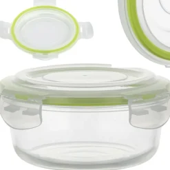 Pojemniki szklane zestaw 6 sztuk na żywność jedzenie Florina Frigo pudełko śniadaniówka lunchbox okrągłe prostokątne hermetyczne