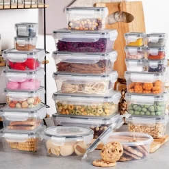 Pojemniki z pokrywką 60/320/350/550/700/840 ml lunchbox zestaw 24szt hermetyczne