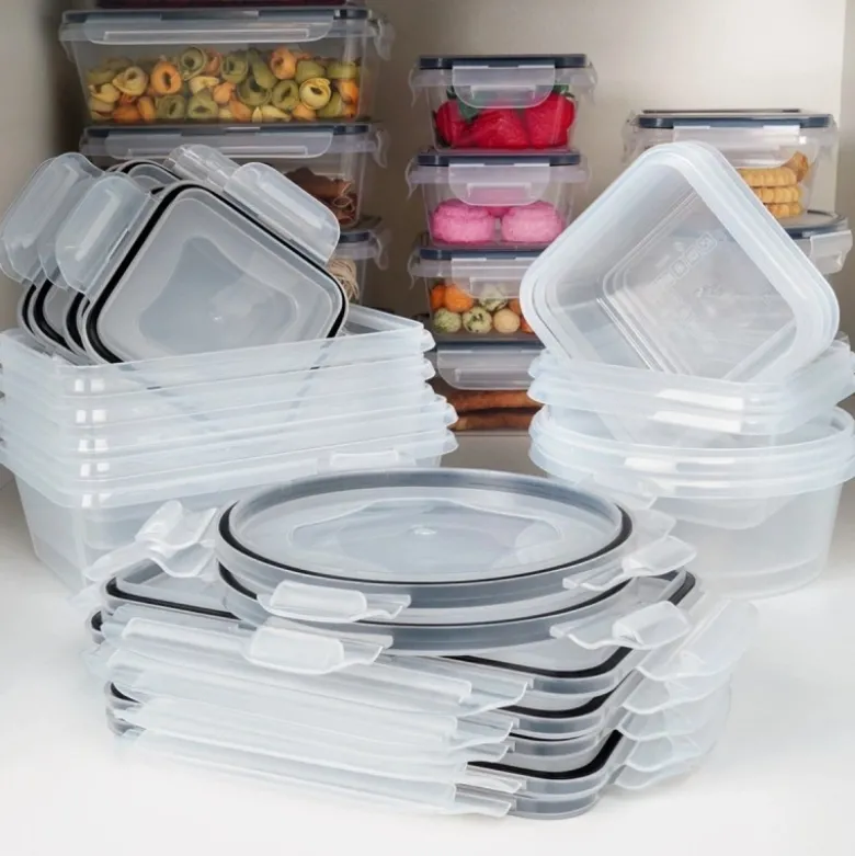 Pojemniki z pokrywką 350/550/700/840 ml lunchbox zestaw 12 szt hermetyczne
