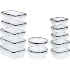 Pojemniki z pokrywką 350/550/700/840 ml lunchbox zestaw 12 szt hermetyczne