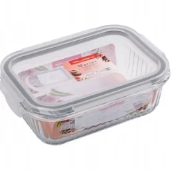 Pojemnik 640 ml na żywność jedzenie pudełko z pokrywką lunchbox prostokątny hermetyczny Mariet Florina