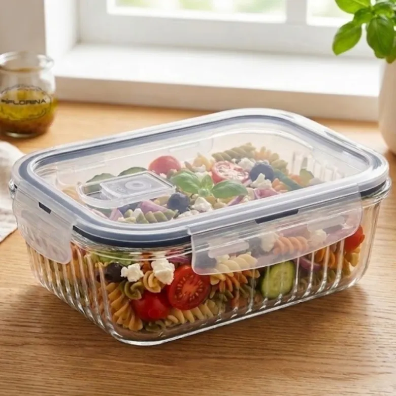 Pojemnik 1050 ml na żywność jedzenie pudełko z pokrywką lunchbox prostokątny hermetyczny Mariet Florina