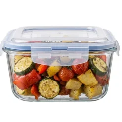 Pojemnik 1200 ml na żywność jedzenie pudełko z pokrywką lunchbox kwadratowy hermetyczny MGHome