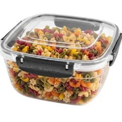 Pojemnik 2400ml na żywność jedzenie pudełko z pokrywką lunchbox kwadratowy hermetyczny Tragar