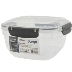 Pojemnik 2400ml na żywność jedzenie pudełko z pokrywką lunchbox kwadratowy hermetyczny Tragar