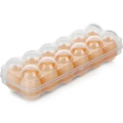Pojemnik na jajka 12 sztuk pudełko wytłaczanka organizer do lodówki Fresh Box Bager