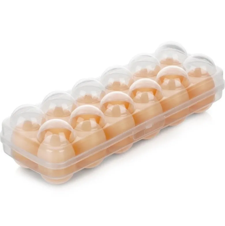 Pojemnik na jajka 12 sztuk pudełko wytłaczanka organizer do lodówki Fresh Box Bager