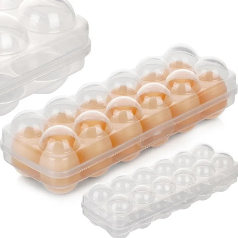 Pojemnik na jajka 12 sztuk pudełko wytłaczanka organizer do lodówki Fresh Box Bager