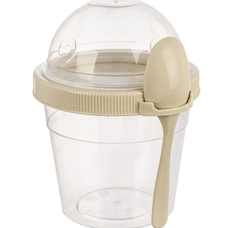 Pojemnik na jogurt kubek z łyżeczką i miską na musli lunchbox 400 ml Vilde