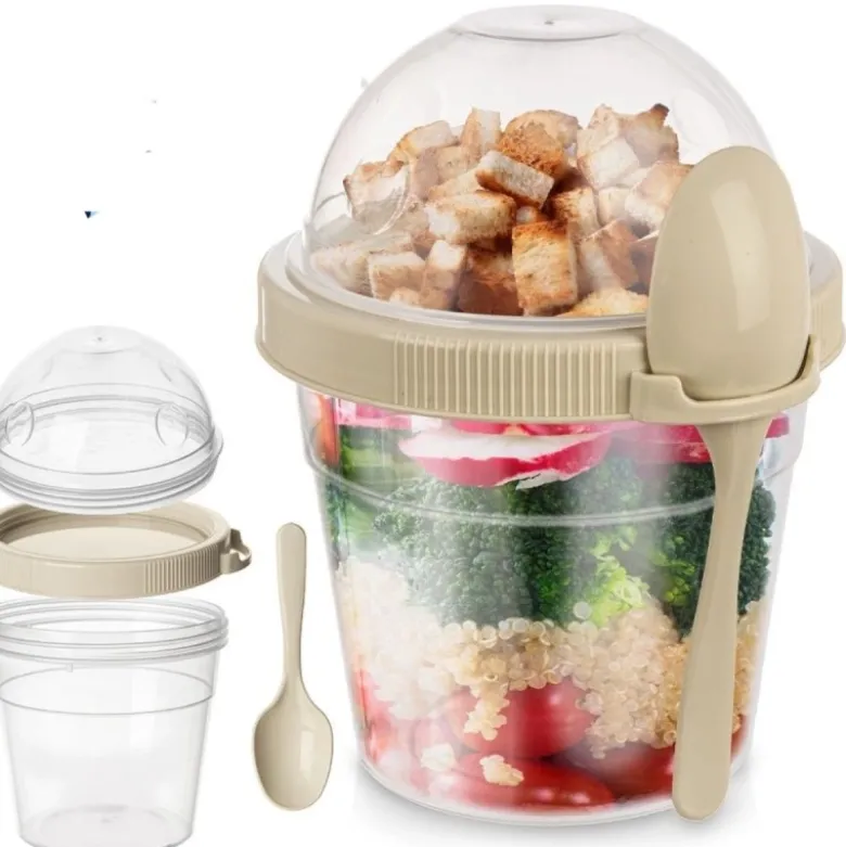 Pojemnik na jogurt kubek z łyżeczką i miską na musli lunchbox 400 ml Vilde