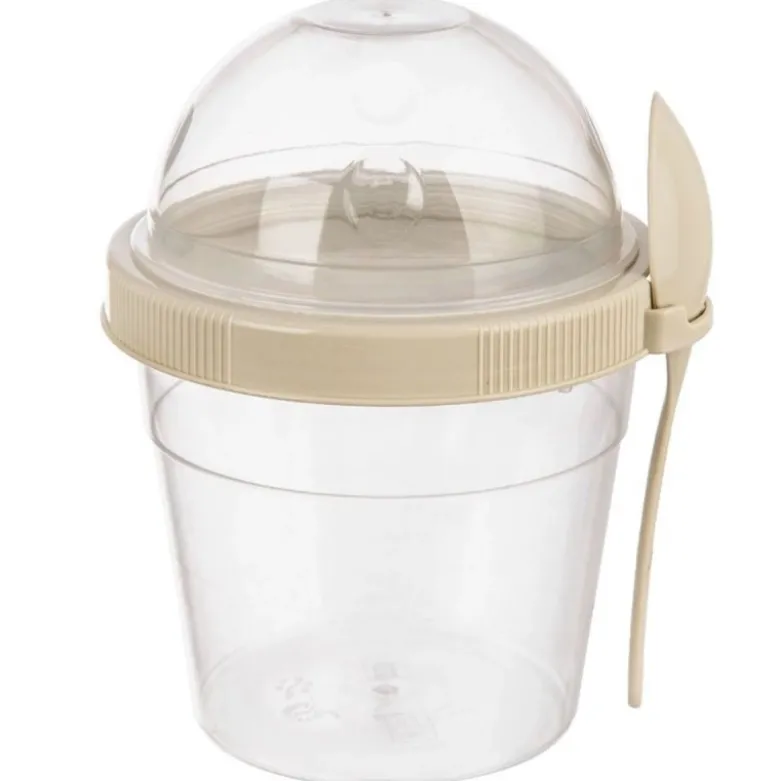 Pojemnik na jogurt kubek z łyżeczką i miską na musli lunchbox 400 ml Vilde