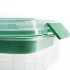 Pojemnik śniadaniowy plastikowy lunchbox GierekHoff Bento 5 komór z pojemnikiem na sos śniadaniówka na żywność GH 1106