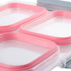 Pojemnik obiadowy z pokrywką 1800ml do przechowywania żywności różowy lunchbox KM 2147 Kamille
