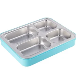Pojemnik obiadowy z pokrywką 1800ml do przechowywania żywności niebieski lunchbox KM 2147 Kamille