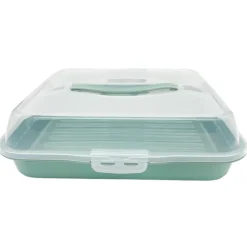 Pojemnik plastikowy na ciasto kwadratowy 35x35x11 cm Tragar 30308