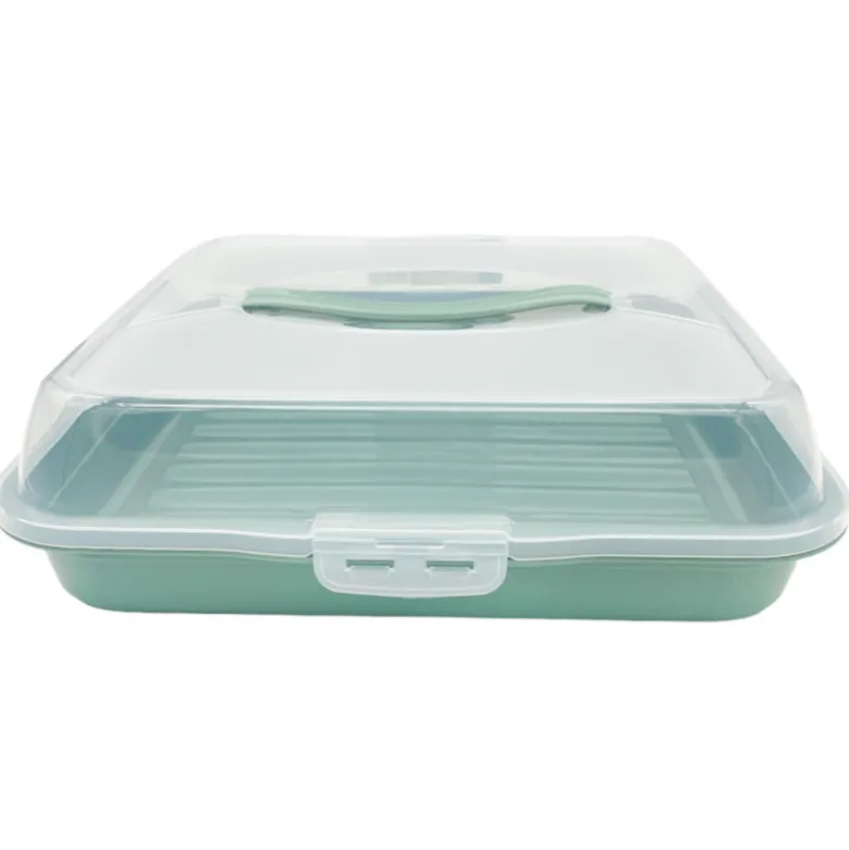 Pojemnik plastikowy na ciasto kwadratowy 35x35x11 cm Tragar 30308