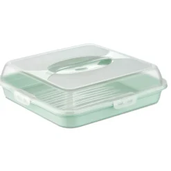 Pojemnik plastikowy na ciasto kwadratowy 35x35x11 cm Tragar 30308