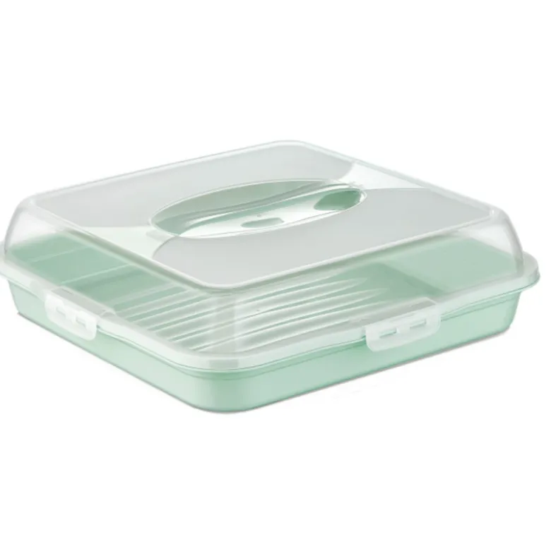 Pojemnik plastikowy na ciasto kwadratowy 35x35x11 cm Tragar 30308