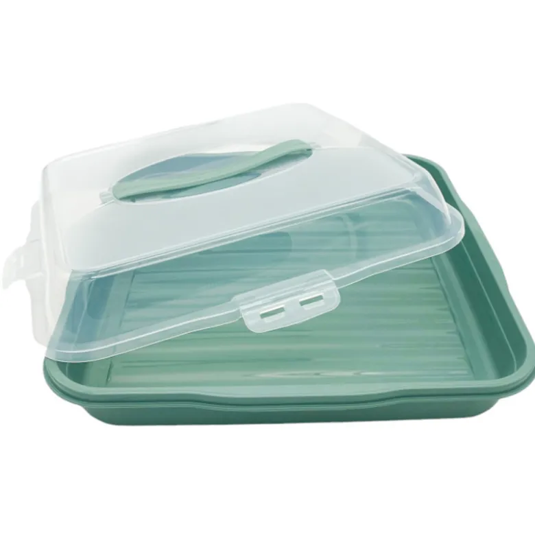Pojemnik plastikowy na ciasto kwadratowy 35x35x11 cm Tragar 30308