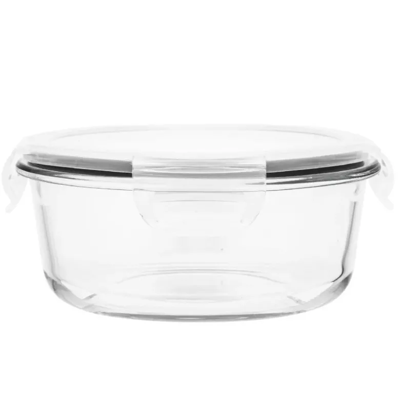 Pojemnik szklany 950 ml okrągły lunchbox Altom Fresh żaroodporny hermetyczny