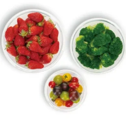 Pojemnik szklany 400 ml okrągły lunchbox Altom Fresh żaroodporny hermetyczny