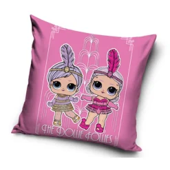 Poszewka dwustronna velvetowa dla dzieci 40x40 cm na jaśka L.O.L. Surprise realistyczny wzór HK 223005
