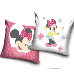 Poszewka dwustronna velvetowa dla dzieci 40x40 cm na jaśka Minnie realistyczny wzór MM 229423