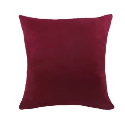 Poszewka na poduszkę dekoracyjna welurowa 40x40 velvet czerwone wino