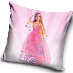 Poszewka velvet 40x40 na poduszkę jaśka realistyczny wzór Barbie 213006