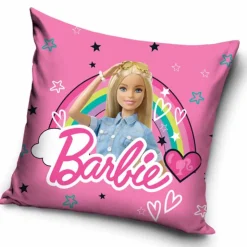 Poszewka velvet 40x40 na poduszkę jaśka realistyczny wzór Barbie 203027
