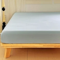 Prześcieradło 200x220 z mikrofibry GierekHoff grube z gumką szare
