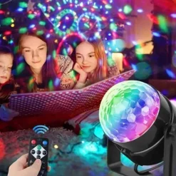 Reflektor dyskotekowy kolorowa lampa laser pilot KR 1013
