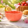 Salaterka ceramiczna 550 ml Altom Kwiat do zupy deserów koralowa