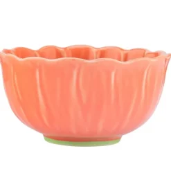 Salaterka ceramiczna 550 ml Altom Kwiat do zupy deserów koralowa
