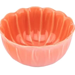 Salaterka ceramiczna 550 ml Altom Kwiat do zupy deserów koralowa