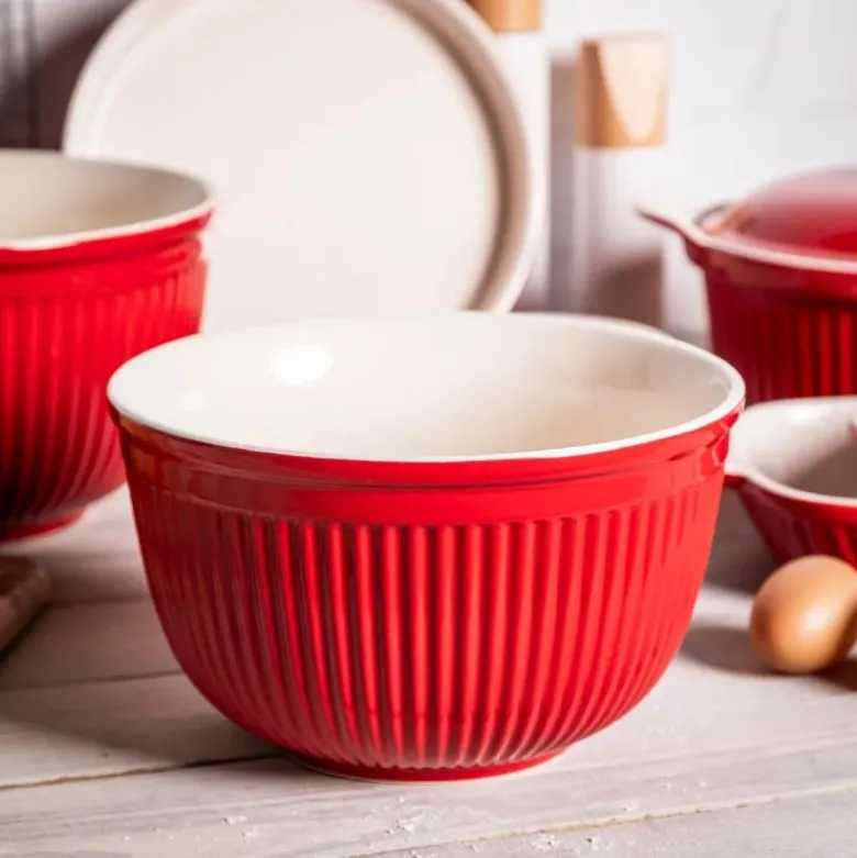 Salaterka miska 2.5L ceramiczna czerwona 22 cm Altom Design Red Chilli