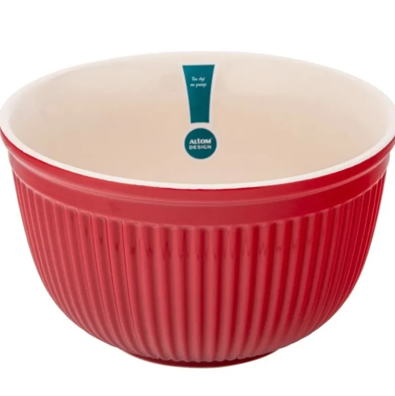 Salaterka miska 2.5L ceramiczna czerwona 22 cm Altom Design Red Chilli
