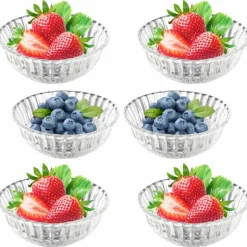 Salaterki miski szklane 15 cm zestaw 6 miseczek Florina Lauro