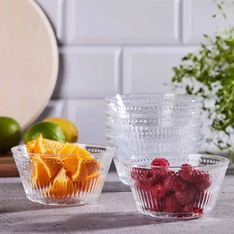 Salaterki miski szklane 13 cm zestaw 6 miseczek Altom Design Karen