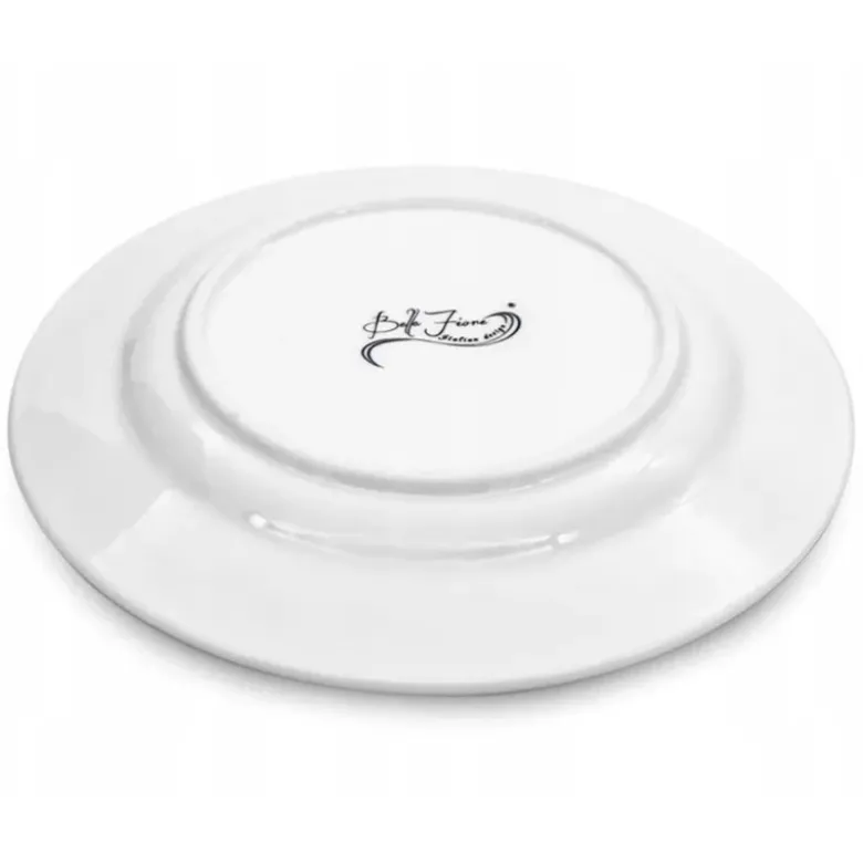 Serwis kawowy dla 2 osób Bella Fiore porcelana zestaw filiżanek ze spodkami 2+2 biały Alis Tragar 42395