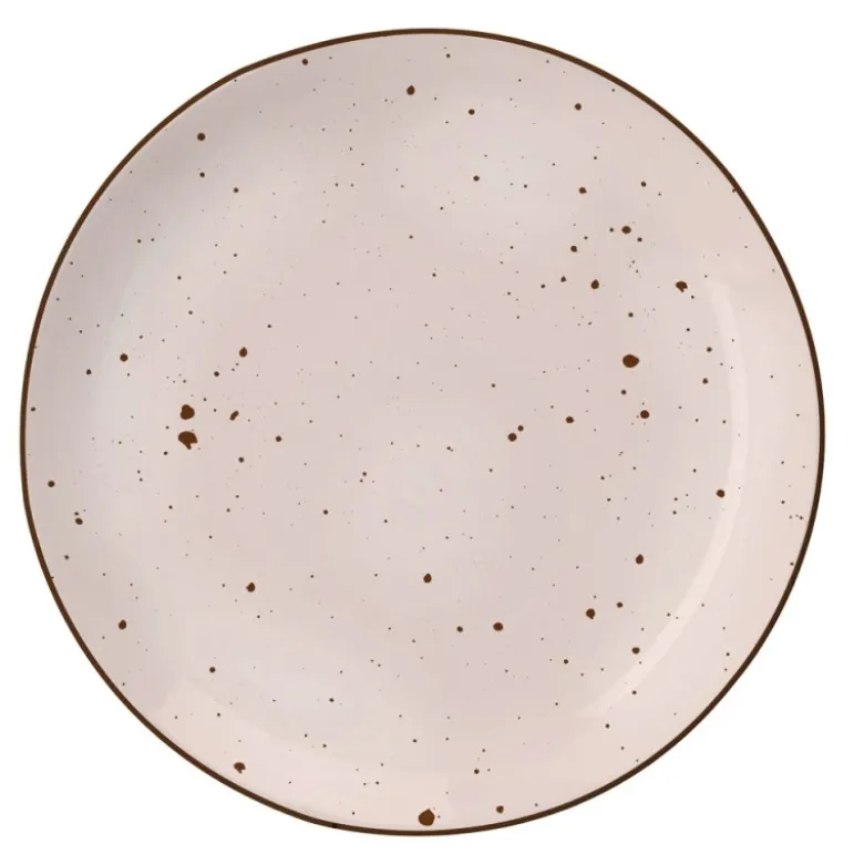Serwis obiadowy 36 elementów porcelanowy MG Home Gemma Pastel zestaw talerzy dla 12 osób kolorowe nakrapiane