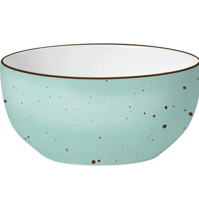 Serwis obiadowy 36 elementów porcelanowy MG Home Gemma Pastel zestaw talerzy dla 12 osób kolorowe nakrapiane